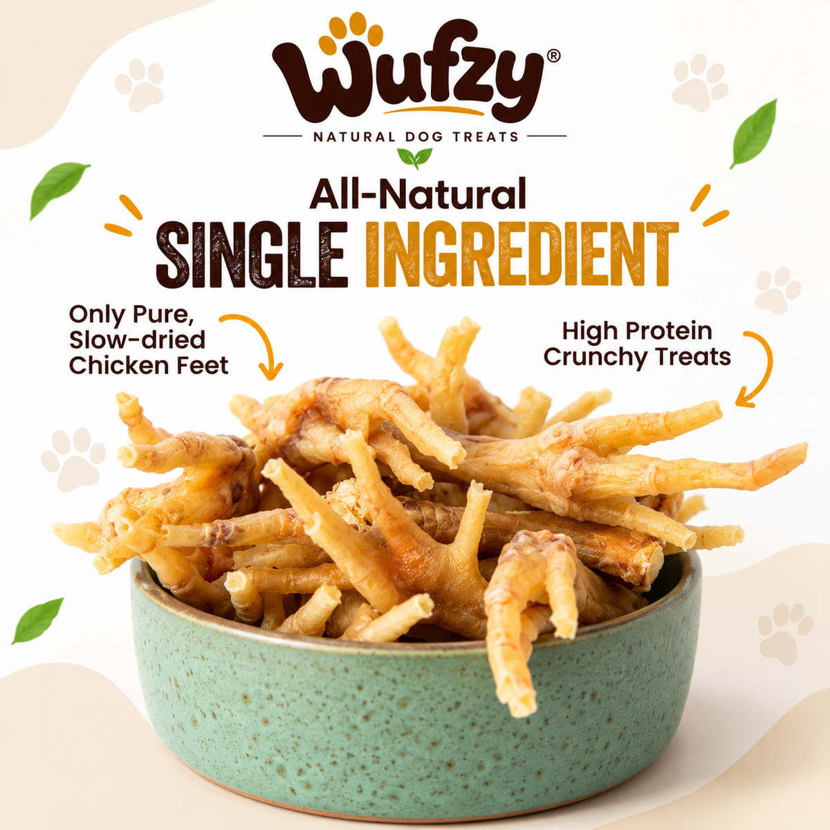 All-Natural Chicken Feet Chews
